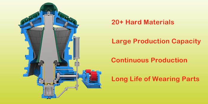 gyratory crusher features