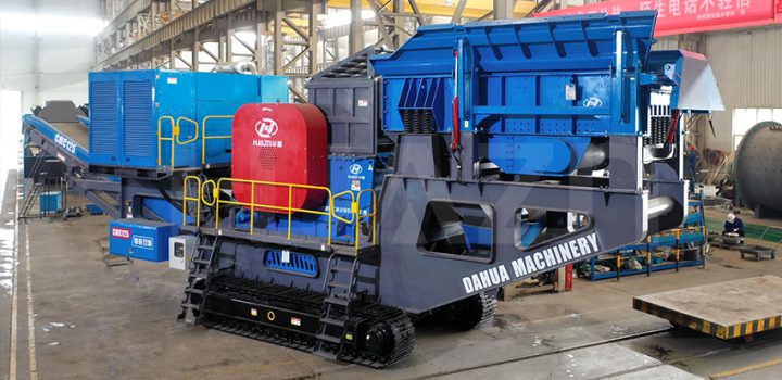 high efficiency mobile crushing station
