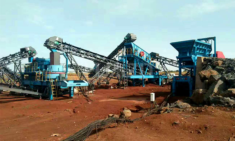 Cameroon mobile crushing plant 